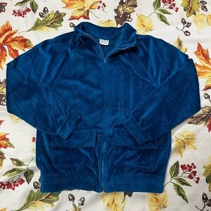 VTG 60s Oleg cassini woman’s zip up sweater with original pin